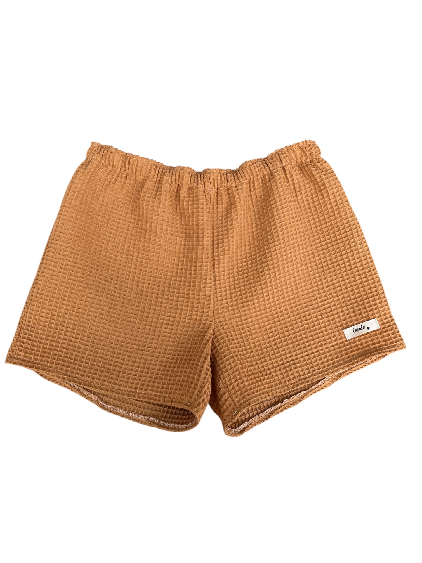 Short gaufré camel